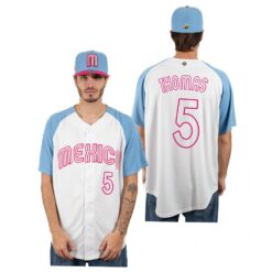 Mexico Alek Thomas White Blue 2023 World Baseball Classic Jersey