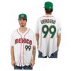 Mexico Alek Thomas White Blue 2023 World Baseball Classic Jersey