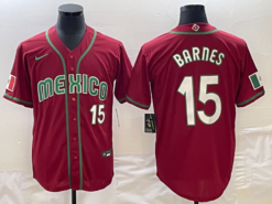 Mexico Austin Barnes Red 2023 World Baseball Classic Jersey