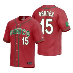 Mexico Austin Barnes Red Replica 2023 World Baseball Classic Jersey
