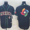 Mexico Black 2023 World Baseball Classic Jersey with Flag