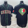 Mexico Black 2023 World Baseball Classic Jersey with Flag