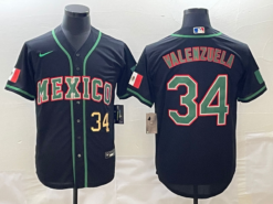 Mexico Fernando Valenzuela Black Gold 2023 World Baseball Classic Jersey