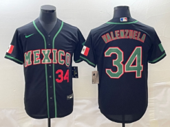 Mexico Fernando Valenzuela Black Red 2023 World Baseball Classic Jersey