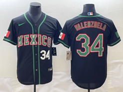 Mexico Fernando Valenzuela Black White 2023 World Baseball Classic Jersey