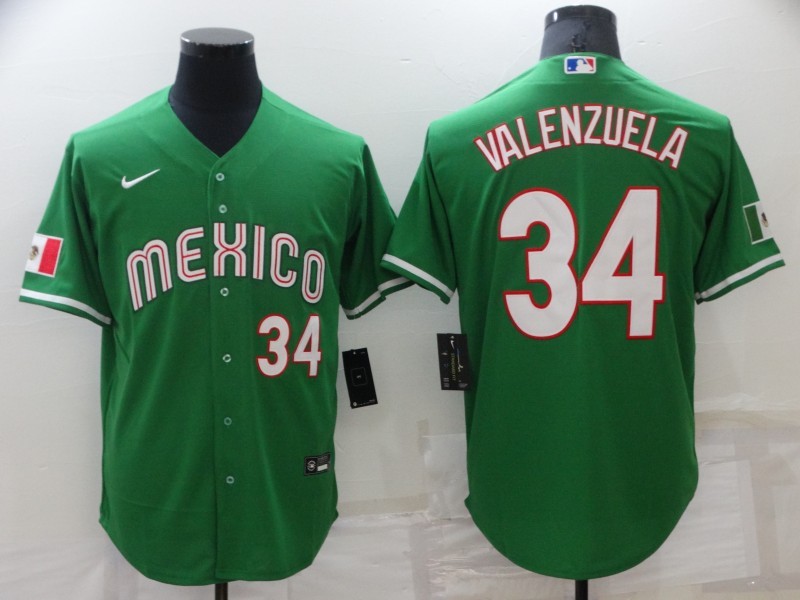 Mexico Fernando Valenzuela Green 2023 World Baseball Classic Jersey Mexico Fernando Valenzuela Green 2023 World Baseball Classic Jersey
