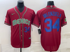 Mexico Fernando Valenzuela Red Royal Replica 2023 World Baseball Classic Jersey
