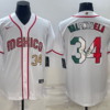 Mexico Fernando Valenzuela White Blue Red 2023 World Baseball Classic Jersey
