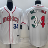 Mexico Fernando Valenzuela White 2023 World Baseball Classic Jersey Flag Edition