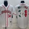 Mexico Fernando Valenzuela White 2023 World Baseball Classic Jersey Flag Edition
