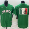 Mexico Green Red 2023 World Baseball Classic Jersey with Big Logo