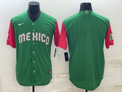 Mexico Green Red 2023 World Baseball Classic Jersey