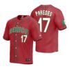 Mexico Green Red 2023 World Baseball Classic Jersey with Big Logo