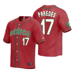 Mexico Isaac Paredes Red Replica 2023 World Baseball Classic Jersey