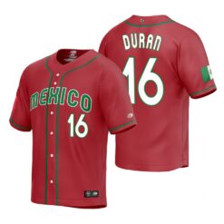Mexico Jarren Duran Red Replica 2023 World Baseball Classic Jersey