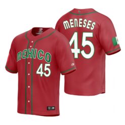 Mexico Joey Meneses Red Replica 2023 World Baseball Classic Jersey