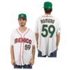 Mexico Joey Meneses White Blue 2023 World Baseball Classic Jersey