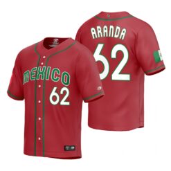 Mexico Jonathan Aranda Red Replica 2023 World Baseball Classic Jersey