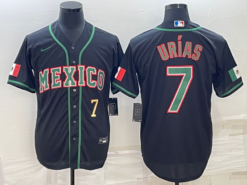 Mexico Julio Urias Black Gold 2023 World Baseball Classic Jersey