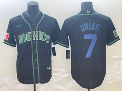 Mexico Julio Urias Black Green Blue 2023 World Baseball Classic Jersey