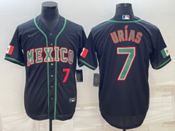 Mexico Julio Urias Black Red 2023 World Baseball Classic Jersey