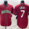 Mexico Julio Urias Red Gold 2023 World Baseball Classic Jersey