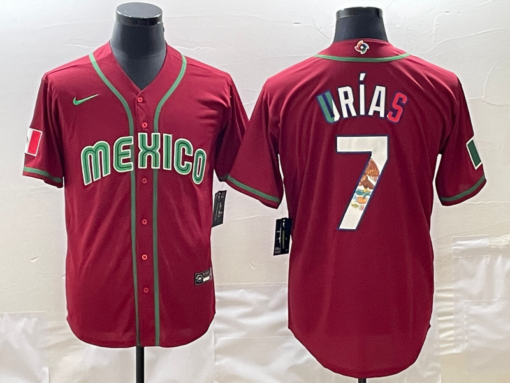 Mexico Julio Urias Red Flag Edition 2023 World Baseball Classic Jersey