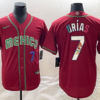 Mexico Julio Urias Red Gold 2023 World Baseball Classic Jersey Mexico Julio Urias Red Gold 2023 World Baseball Classic Jersey