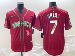 Mexico Julio Urias Red Red Flag Edition 2023 World Baseball Classic Jersey