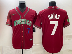 Mexico Julio Urias Red Royal 2023 World Baseball Classic Jersey