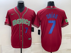 Mexico Julio Urias Red Royal Replica 2023 World Baseball Classic Jersey