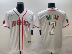 Mexico Julio Urias White Flag Edition 2023 World Baseball Classic Jersey