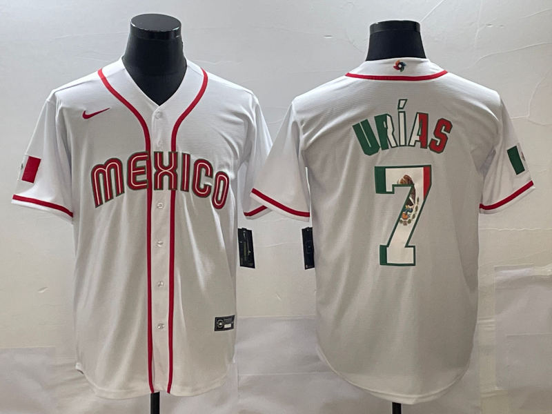 Mexico Julio Urias White Flag Edition 2023 World Baseball Classic Jersey Mexico Julio Urias White Flag Edition 2023 World Baseball Classic Jersey