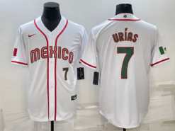 Mexico Julio Urias White Green 2023 World Baseball Classic Jersey