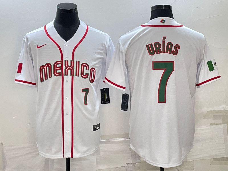 Mexico Julio Urias White Green 2023 World Baseball Classic Jersey Mexico Julio Urias White Green 2023 World Baseball Classic Jersey