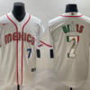Mexico Julio Urias White Red Flag Edition 2023 World Baseball Classic Jersey