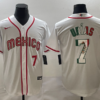 Mexico Julio Urias White Red Green 2023 World Baseball Classic Jersey