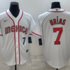Mexico Julio Urias White Royal 2023 World Baseball Classic Jersey