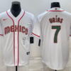 Mexico Julio Urias White Red Red 2023 World Baseball Classic Jersey