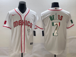 Mexico Julio Urias White White Flag Edition 2023 World Baseball Classic Jersey