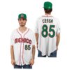 Mexico Luis Cessa White Blue 2023 World Baseball Classic Jersey