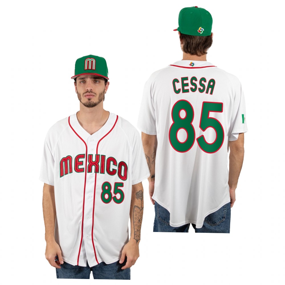 Mexico Luis Cessa White 2023 World Baseball Classic Jersey Mexico Luis Cessa White 2023 World Baseball Classic Jersey