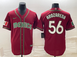 Mexico Randy Arozarena Red 2023 World Baseball Classic Jersey