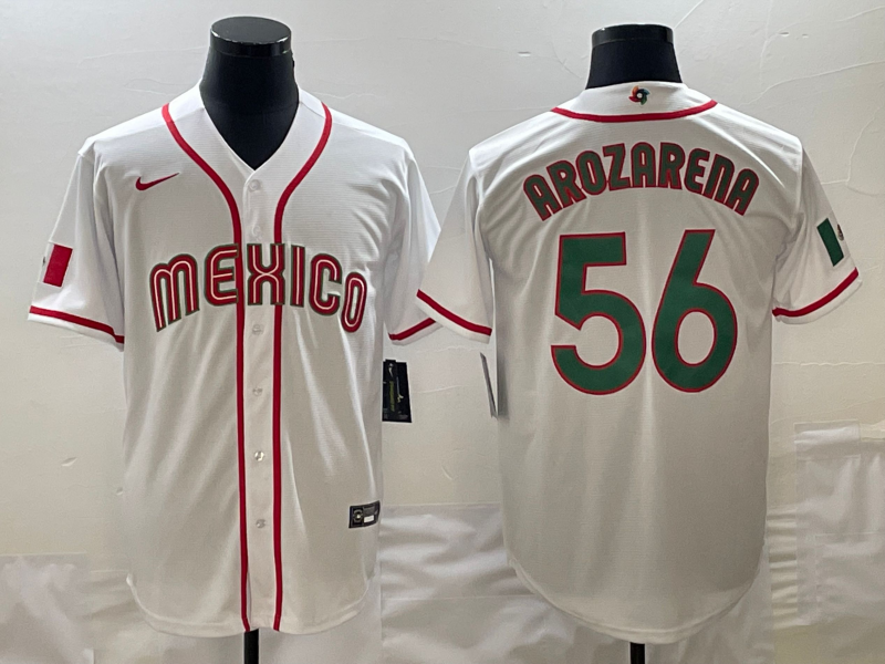 Mexico Randy Arozarena White 2023 World Baseball Classic Jersey Mexico Randy Arozarena White 2023 World Baseball Classic Jersey