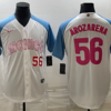Mexico Randy Arozarena White Blue Gold Pink 2023 World Baseball Classic Jersey Mexico Randy Arozarena White Blue Gold Pink 2023 World Baseball Classic Jersey