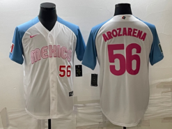 Mexico Randy Arozarena White Blue Red 2023 World Baseball Classic Jersey