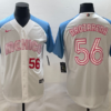 Mexico Randy Arozarena White Blue Navy 2023 World Baseball Classic Jersey