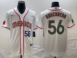 Mexico Randy Arozarena White Navy 2023 World Baseball Classic Jersey