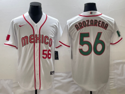 Mexico Randy Arozarena White Red 2023 World Baseball Classic Jersey