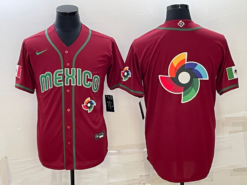 Mexico Red 2023 World Baseball Classic Jersey with Big Logo